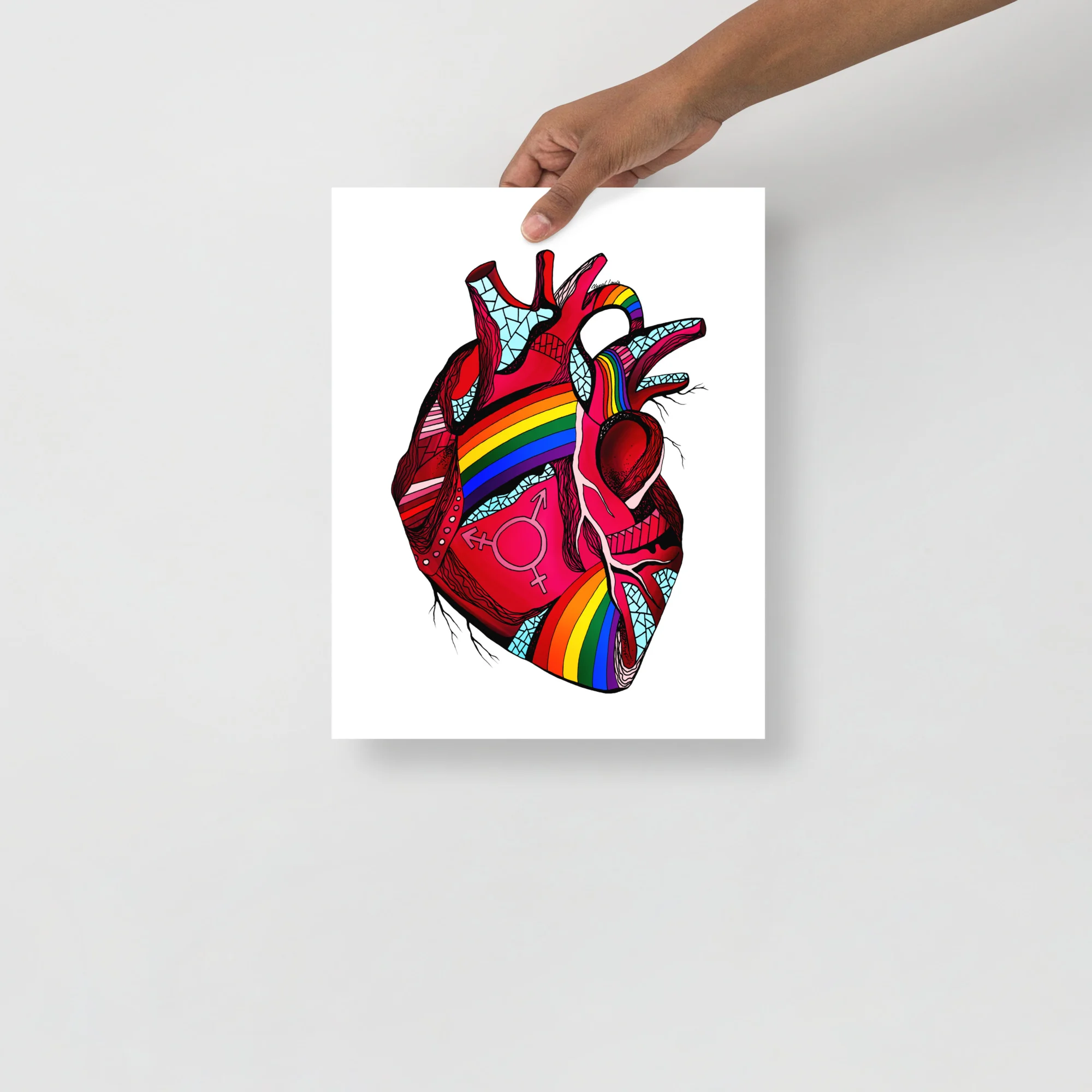 Pride Heart Art – Pride Artwork Print | Pride Art - Image 2