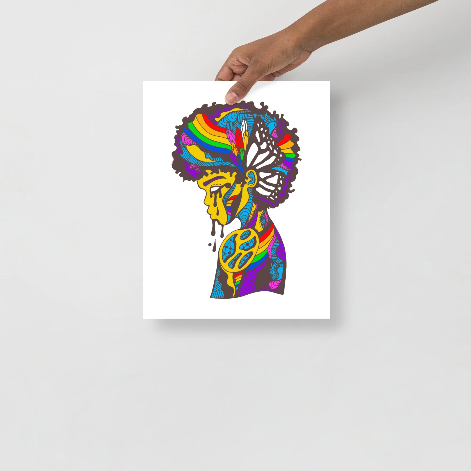 Vibrant Beauty in Struggle – Pride Artwork Print | Pride Art - Image 2