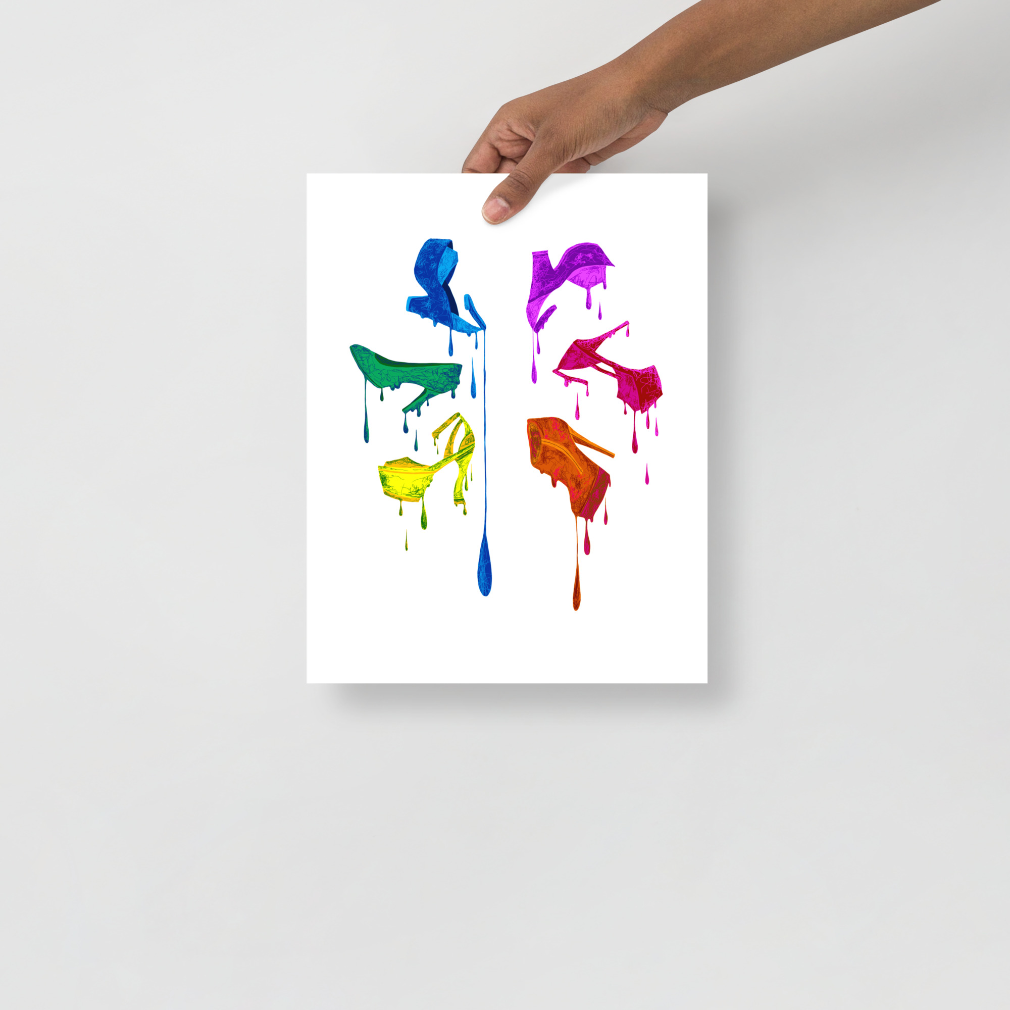 Le Couleurs Des Chaussures – High Heel Artwork Print | Pride Art - Image 2