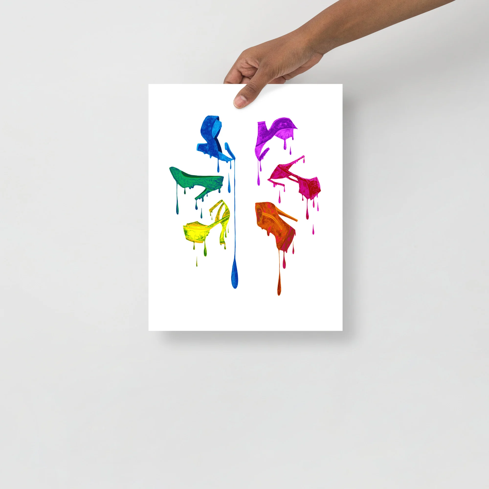 Le Couleurs Des Chaussures – High Heel Artwork Print | Pride Art - Image 2