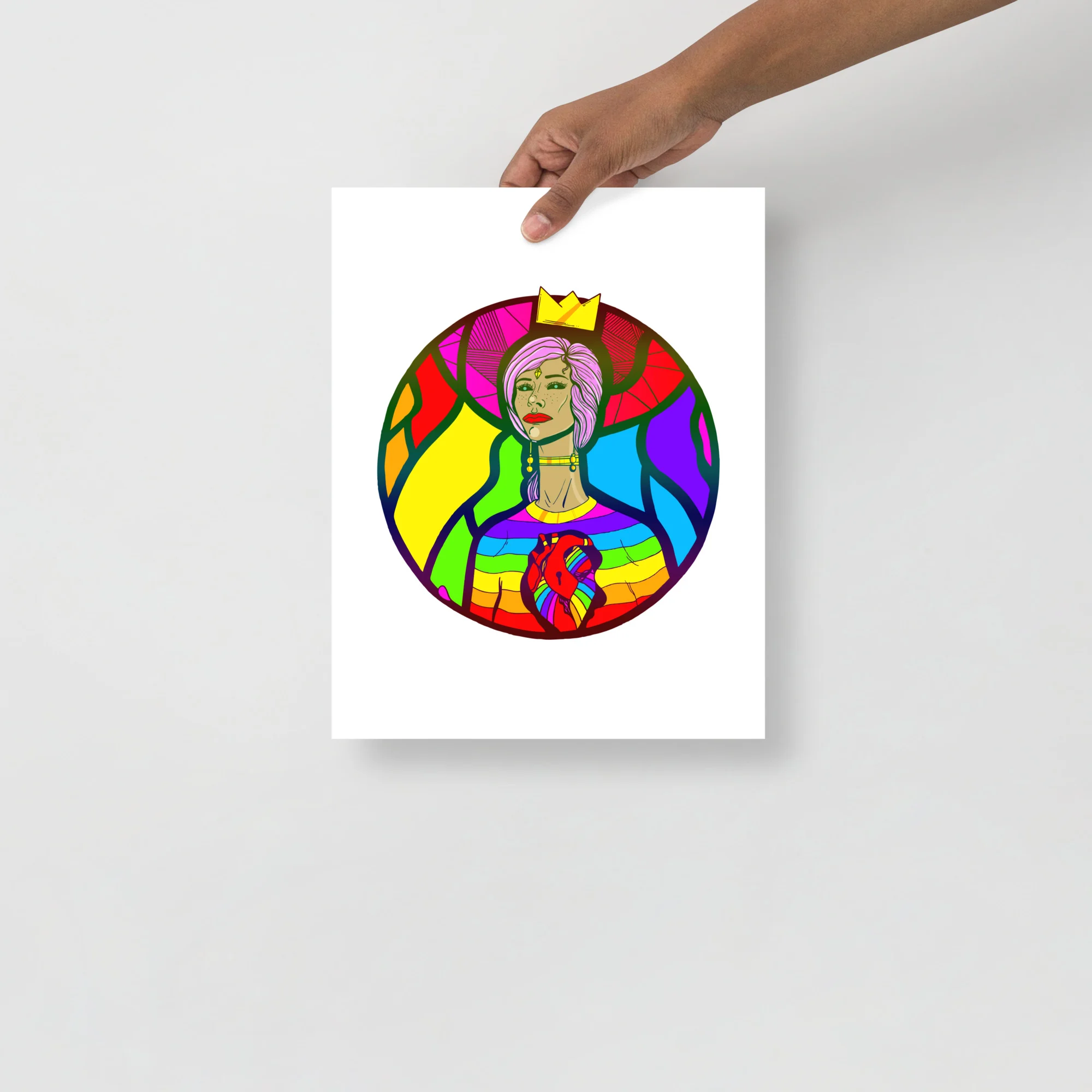 Pride Beauty Circle Art - Pride Artwork Print - Image 2