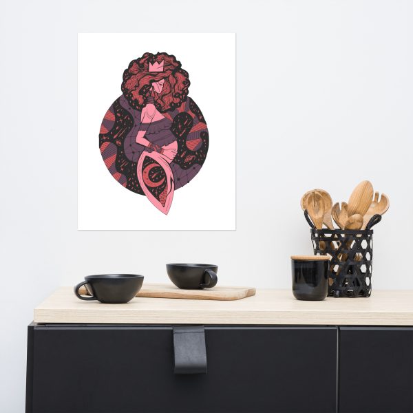 Amber and Rose Birth of Sahelle | Mom Art Print