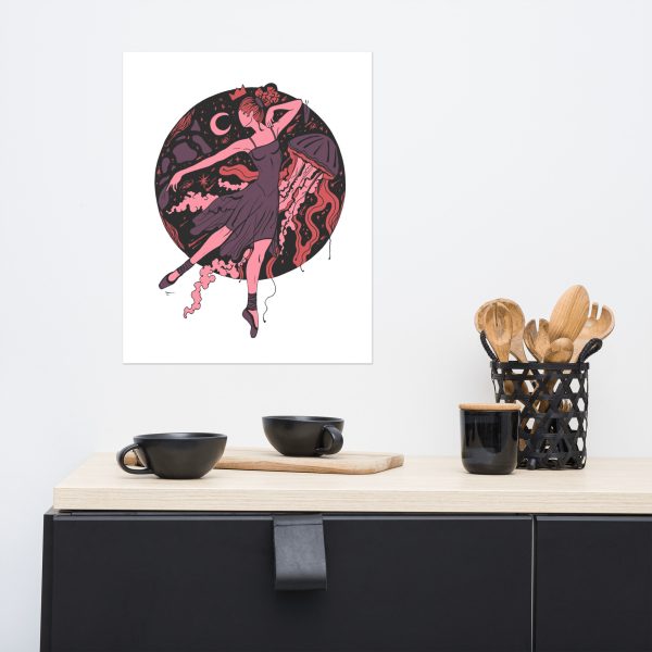 Amber and Rose The Oceanic Dancer | Ballerina Art – Ballet Art Print