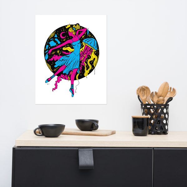 CMYK The Oceanic Dancer | Ballerina Art – Ballet Art Print