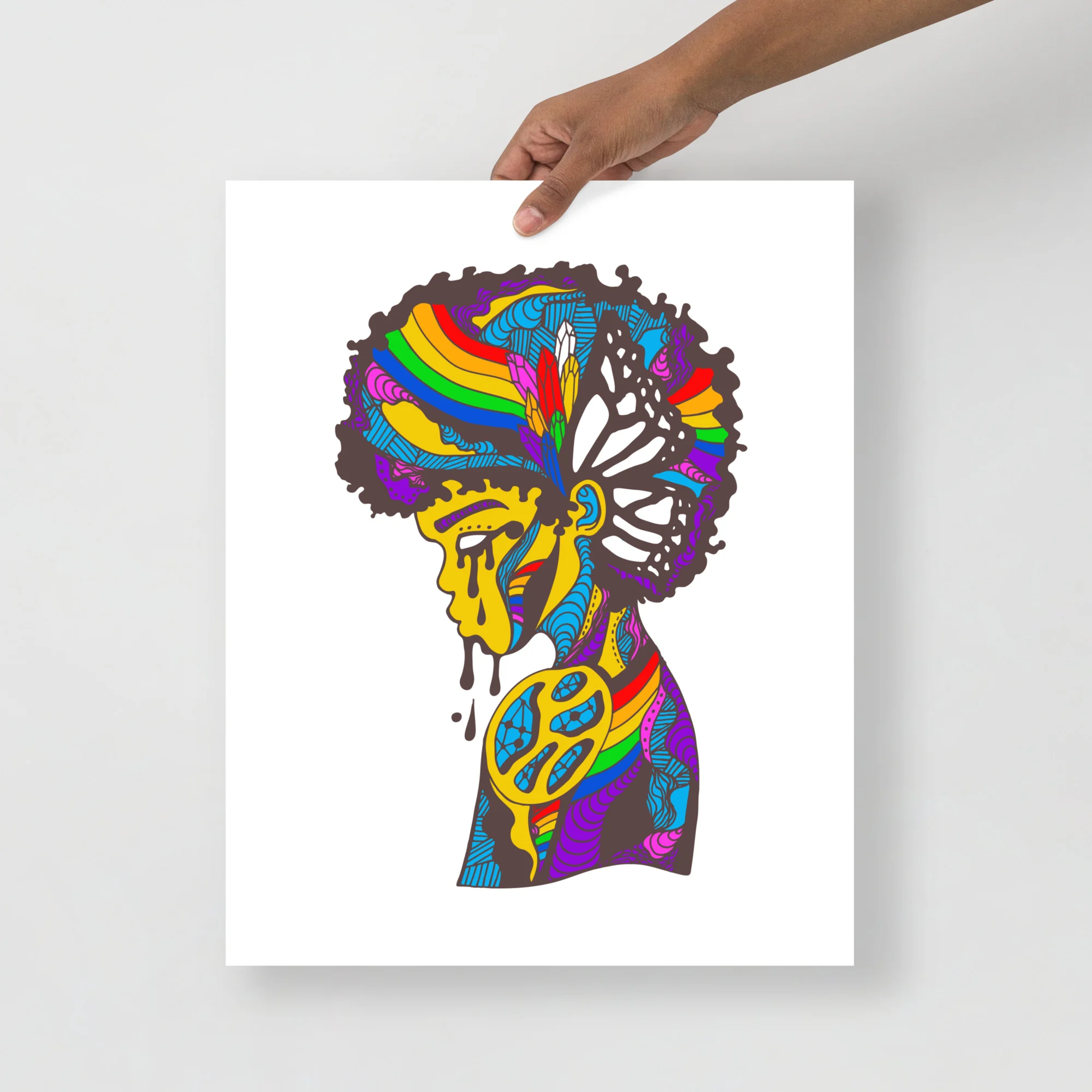 Vibrant Beauty in Struggle – Pride Artwork Print | Pride Art