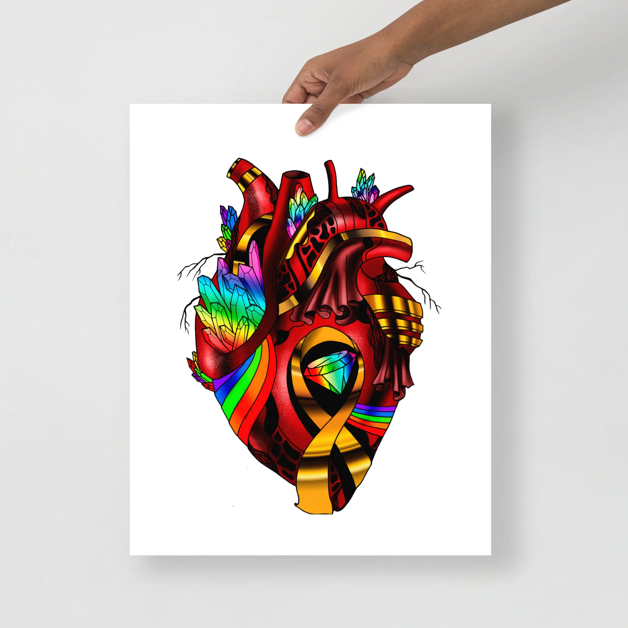 Pride Awareness Heart Art Print – Pride Artwork Print