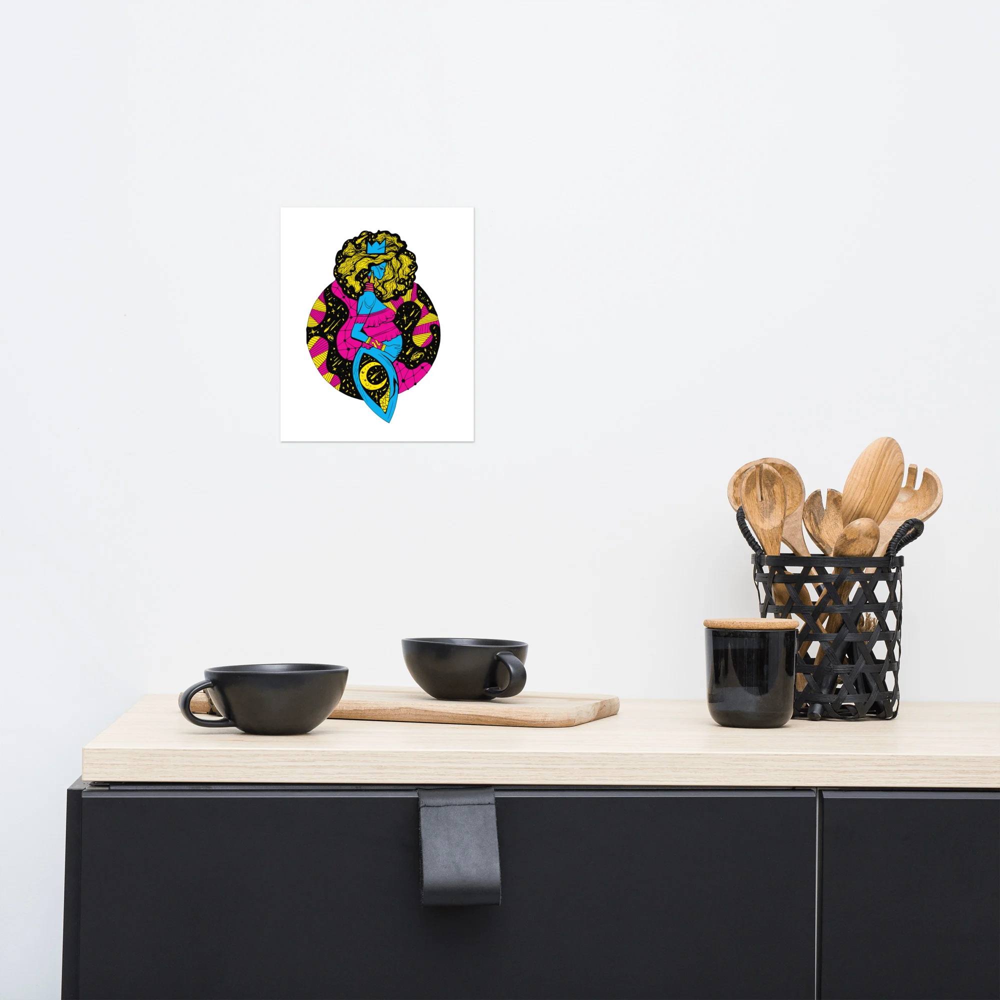 CMYK Birth of Sahelle | Mom Drawing – Mom Art Print - Image 3