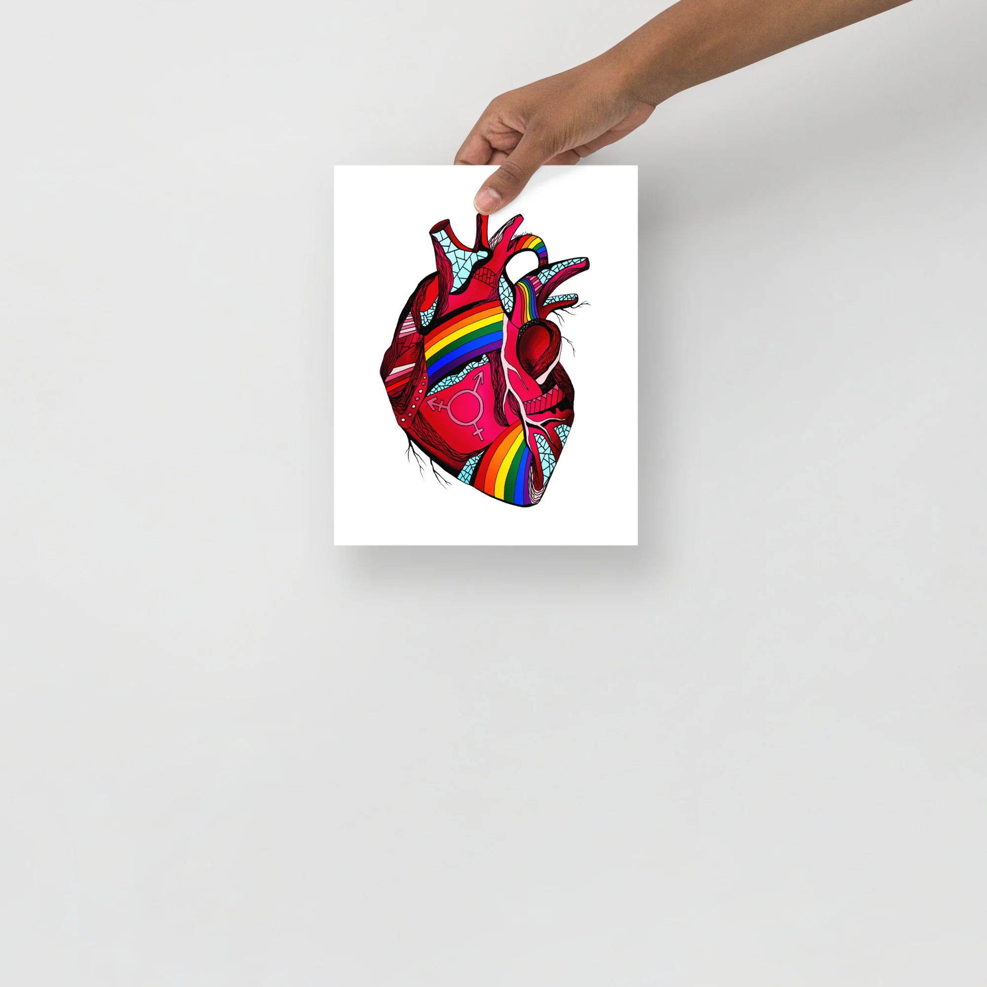Pride Heart Art – Pride Artwork Print | Pride Art - Image 3