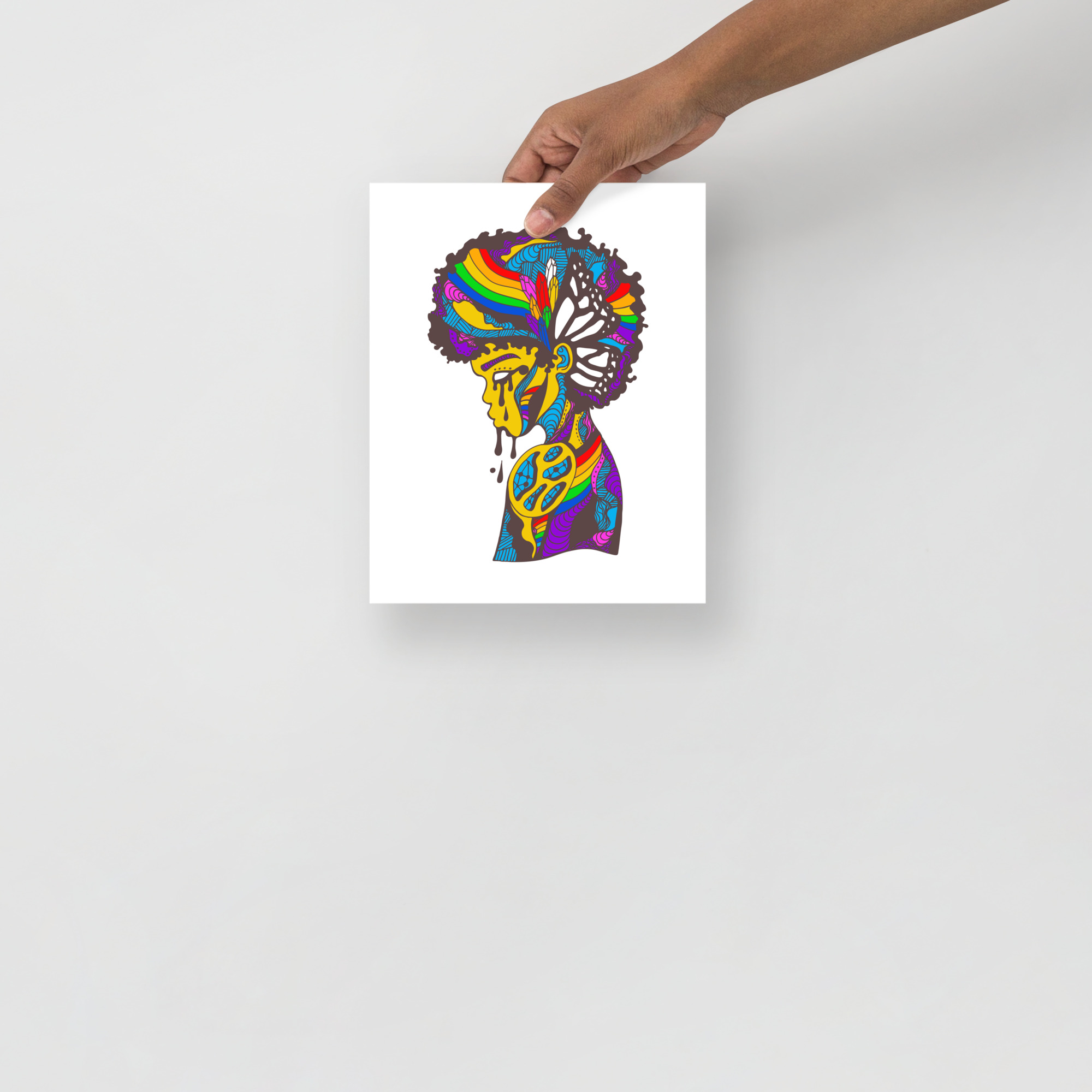 Vibrant Beauty in Struggle – Pride Artwork Print | Pride Art - Image 3