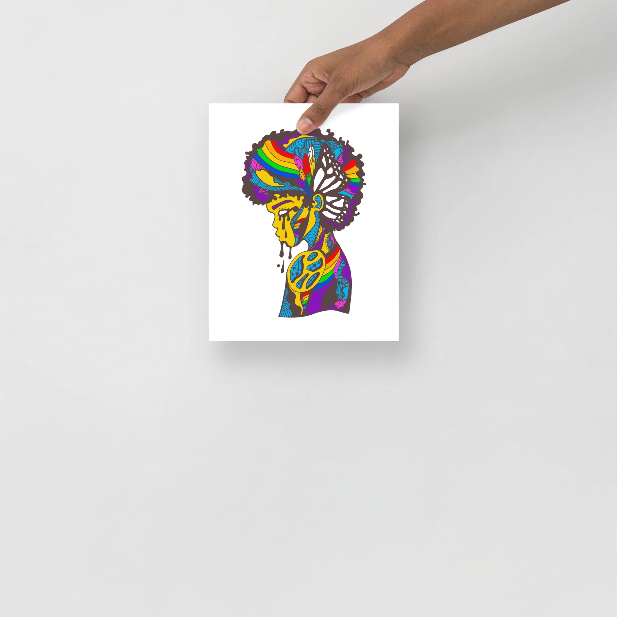Vibrant Beauty in Struggle – Pride Artwork Print | Pride Art - Image 3