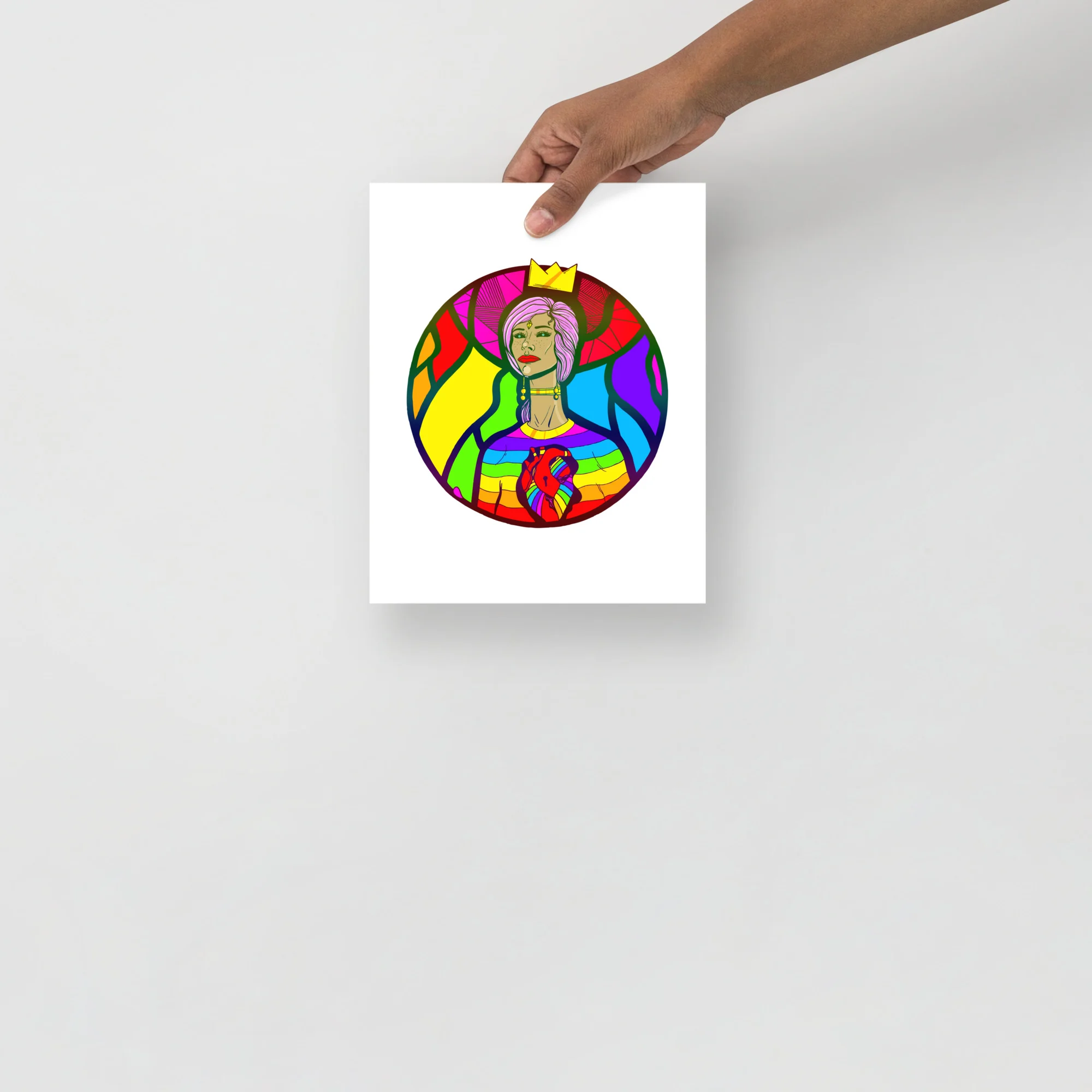 Pride Beauty Circle Art - Pride Artwork Print - Image 3