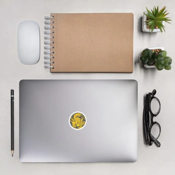 Navy Yellow Coffee in Japan - Coffee Stickers