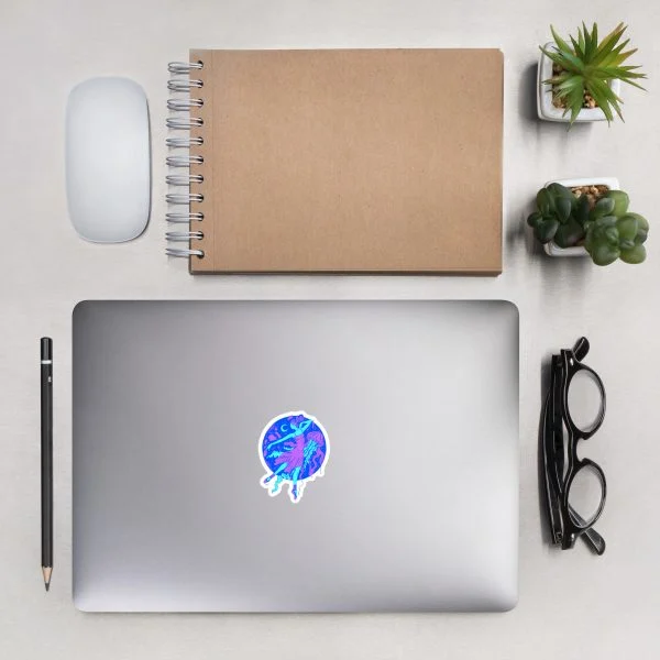 Blue The Oceanic Dancer | Ballerina Drawing Stickers