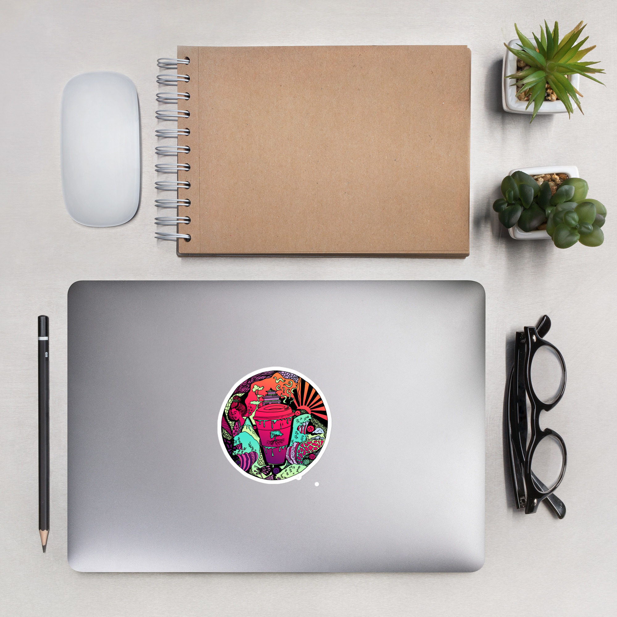 Blue Red Blend Coffee in Japan - Coffee Stickers - Image 7