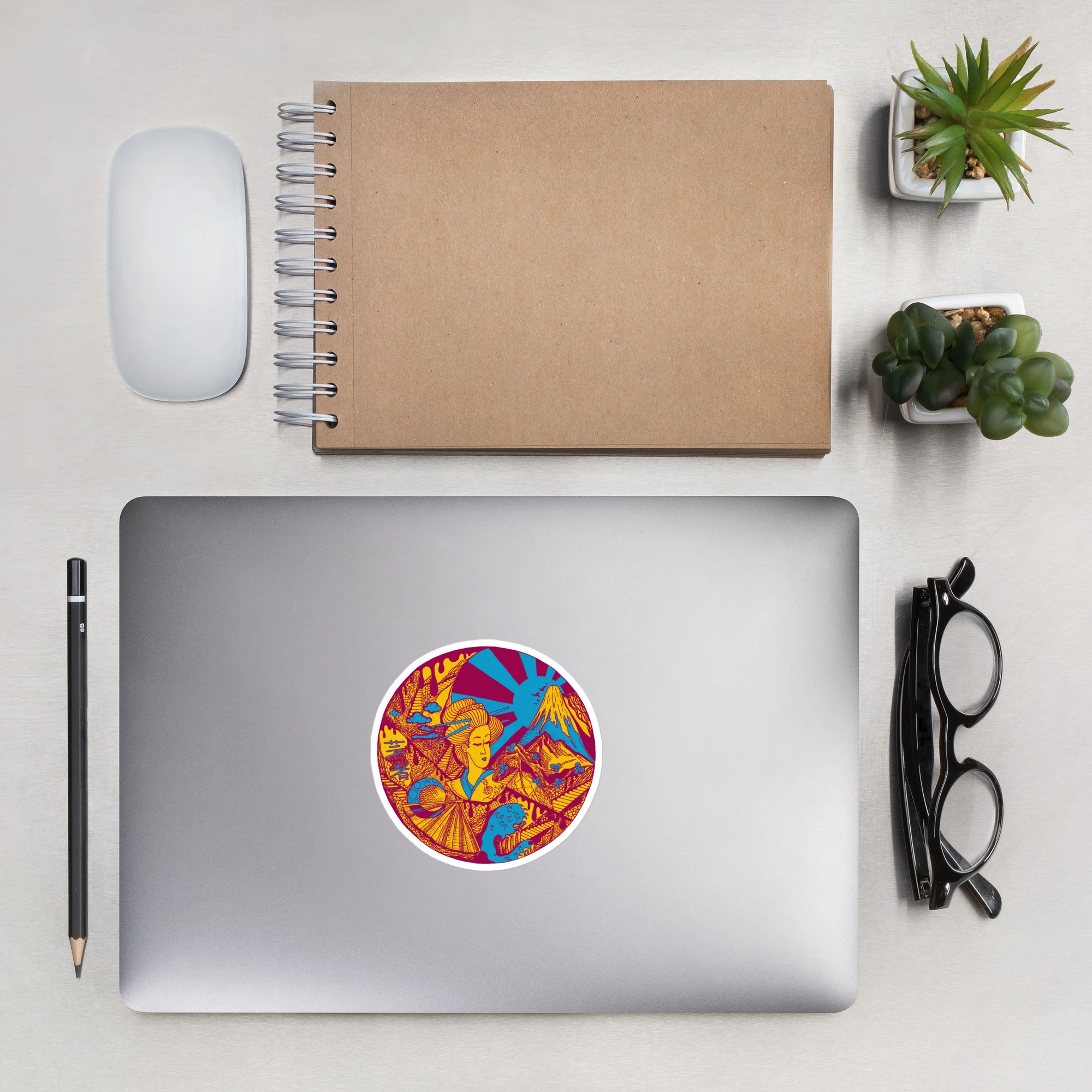 Triadic Dreaming of Japan - Japanese Circle Stickers - Image 7