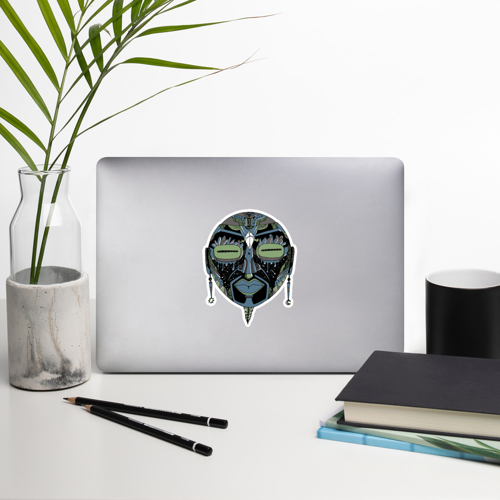 Mellow Cool African Mask No. 2 - African Stickers - Image 8
