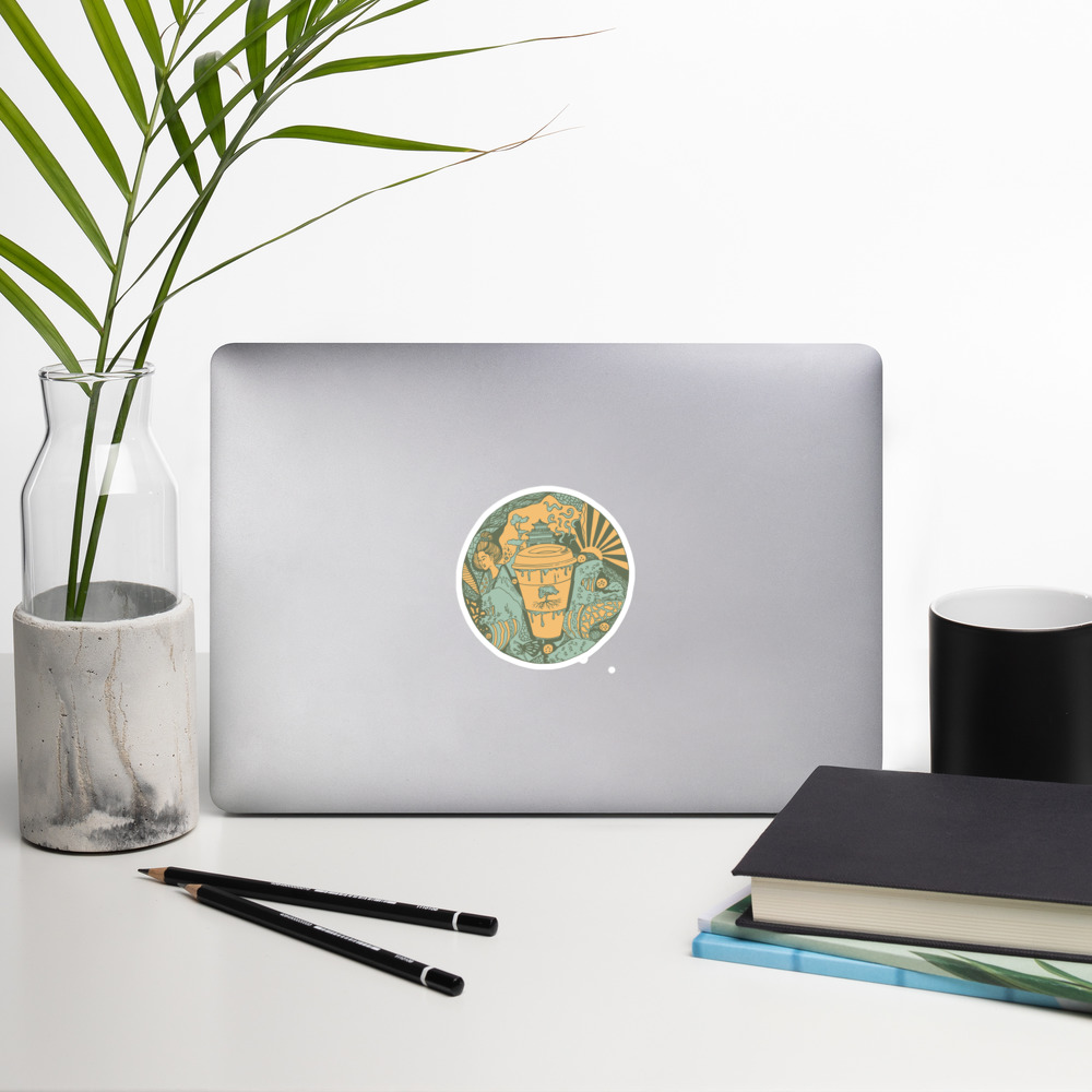 Sage Green Coffee in Japan - Coffee Stickers - Image 8