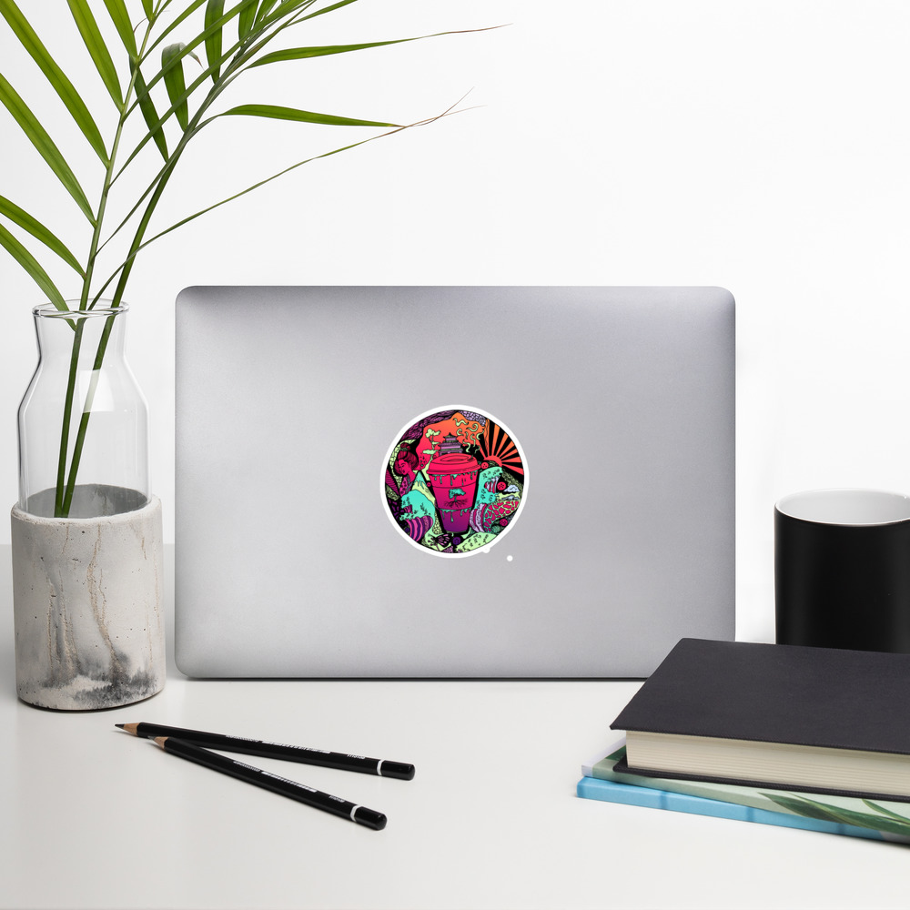 Blue Red Blend Coffee in Japan - Coffee Stickers - Image 8