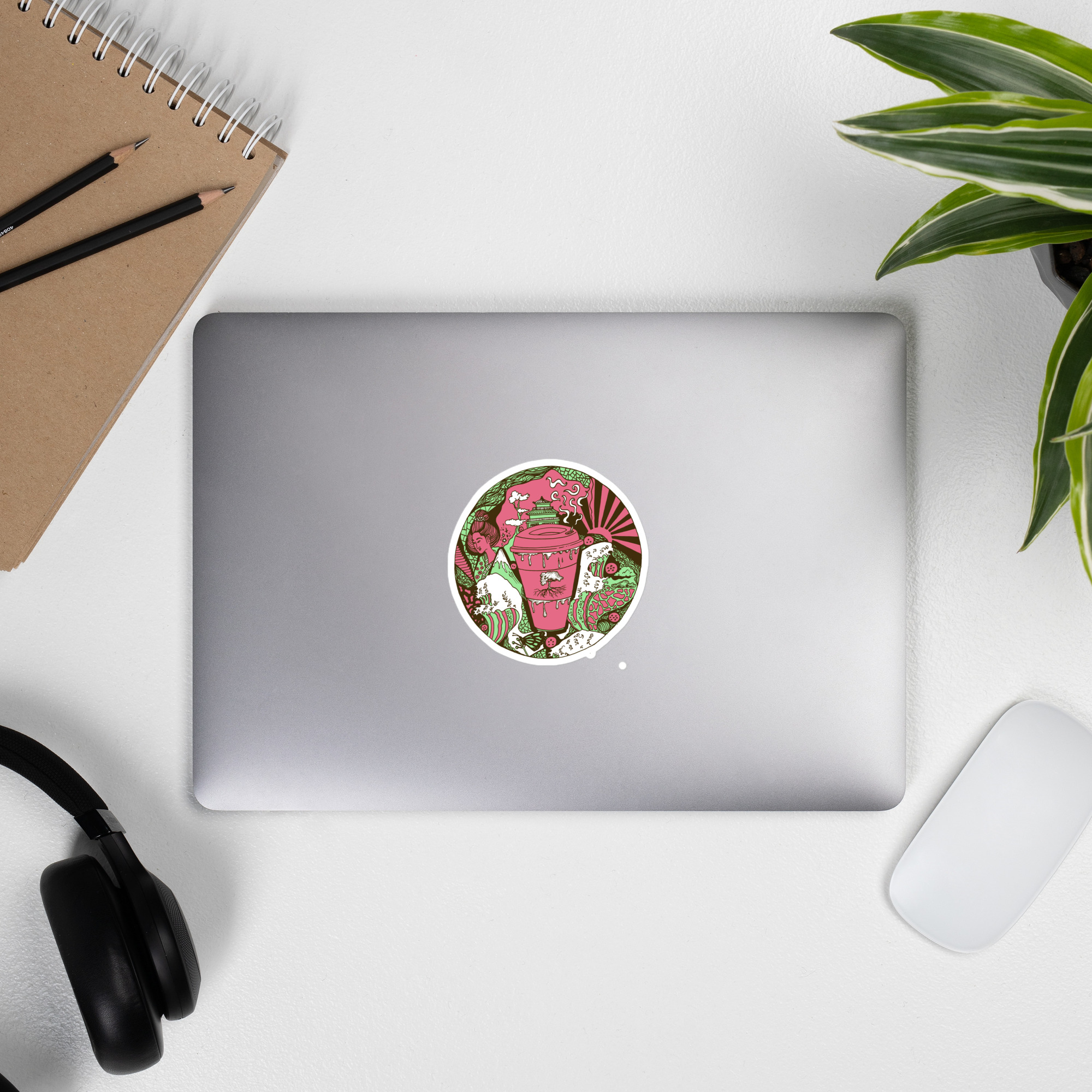 Pink and Green Coffee in Japan - Coffee Stickers - Image 9