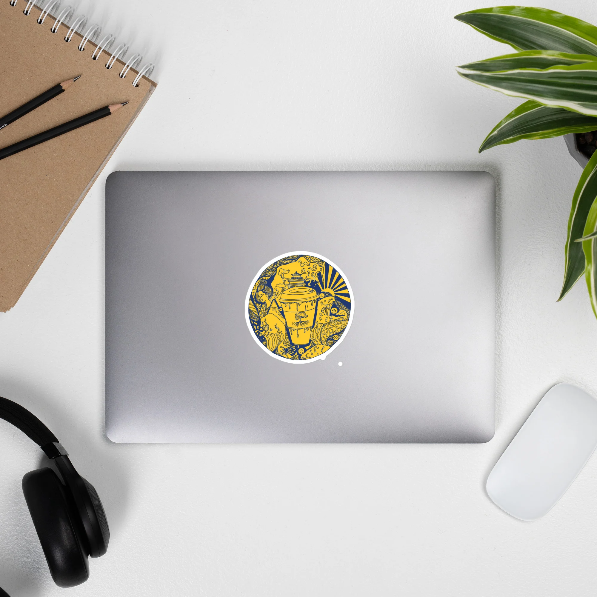 Navy Yellow Coffee in Japan - Coffee Stickers - Image 9