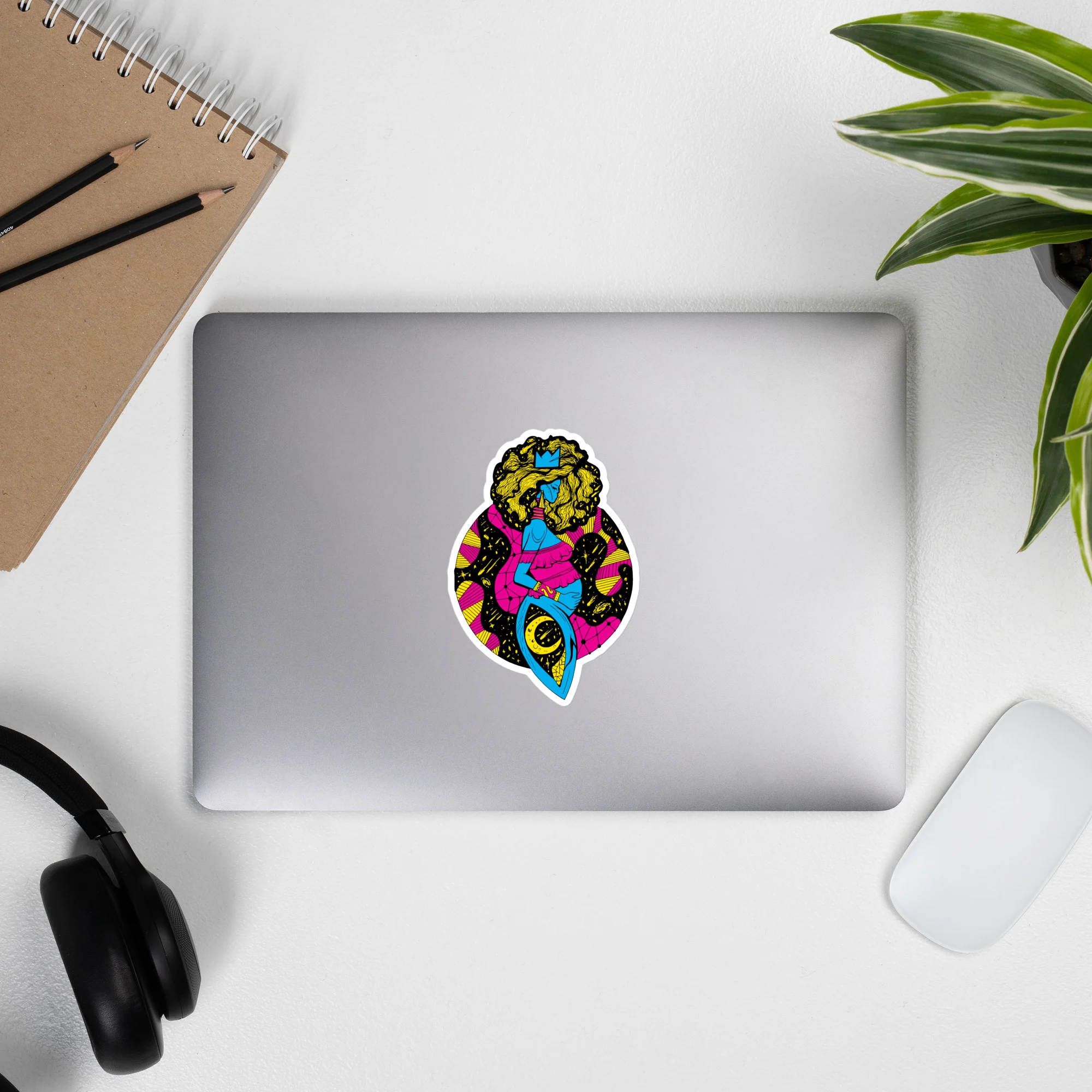 CMYK Birth of Sahelle | Art gift for Mom Stickers - Image 9