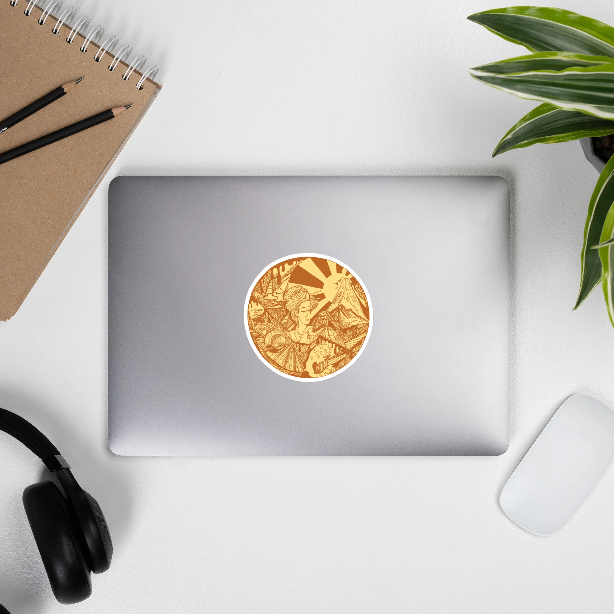 Terracotta Dreaming of Japan - Japanese Circle Stickers - Image 9