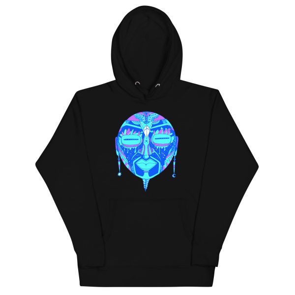 Blue African Mask No. 2 - African Hoodie
