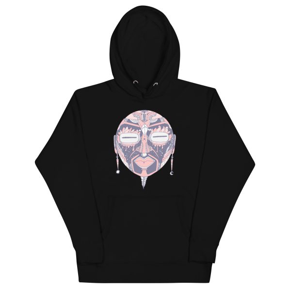 Light Pink African Mask No. 2 - African Hoodie