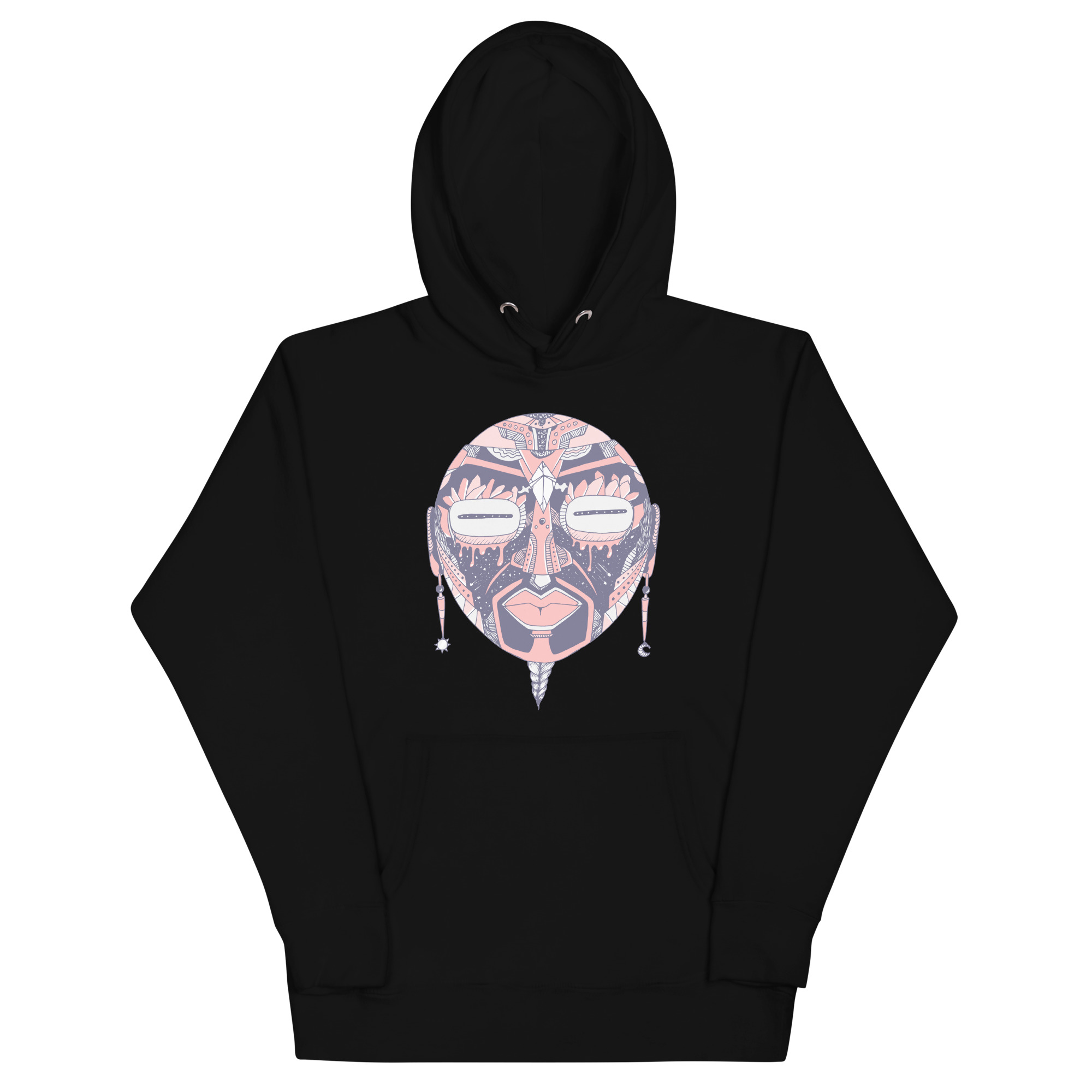 Light Pink African Mask No. 2 - African Hoodie