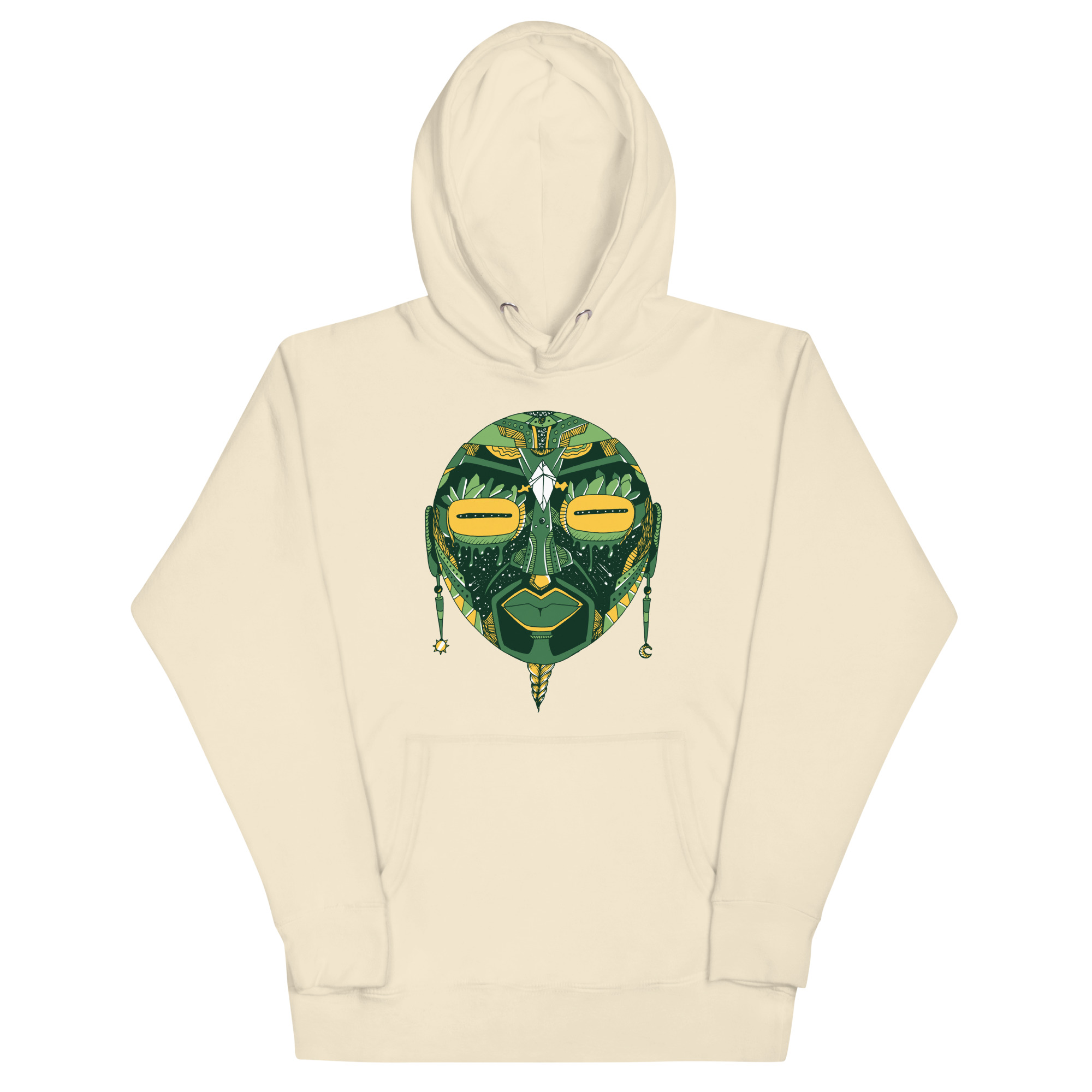 Forrest Green African Mask No. 2 - African Hoodie