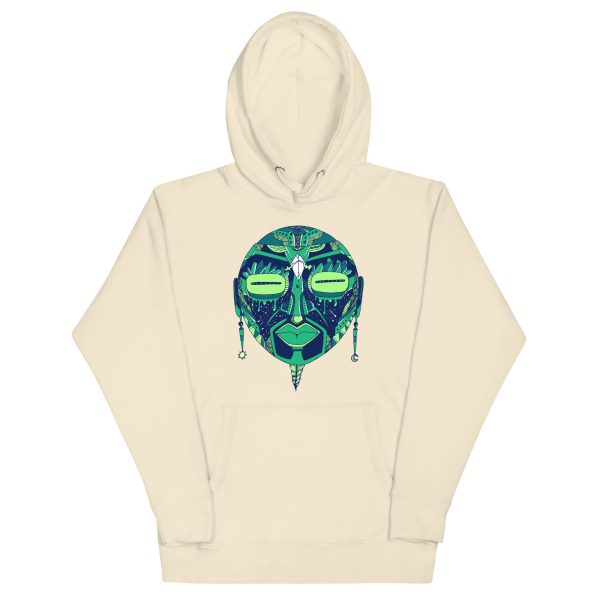 Green African Mask No. 2 - African Hoodie