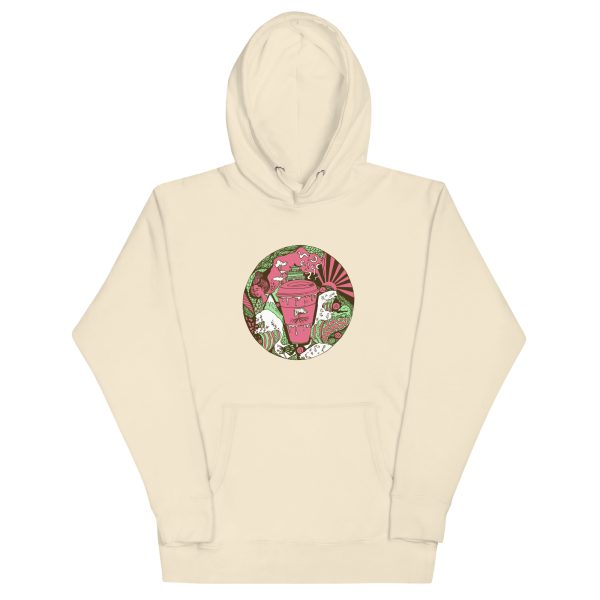 Pink and Green Coffee in Japan - Coffee Hoodie