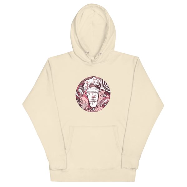 Pink and White Coffee in Japan - Coffee Hoodie