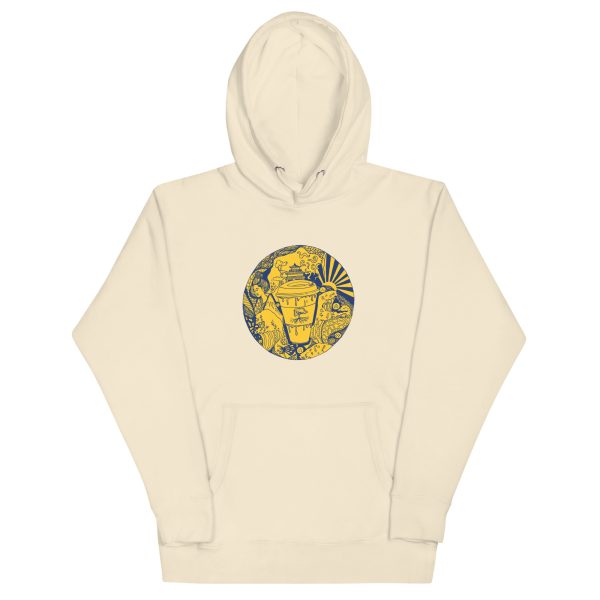 Navy Yellow Coffee in Japan - Coffee Hoodie