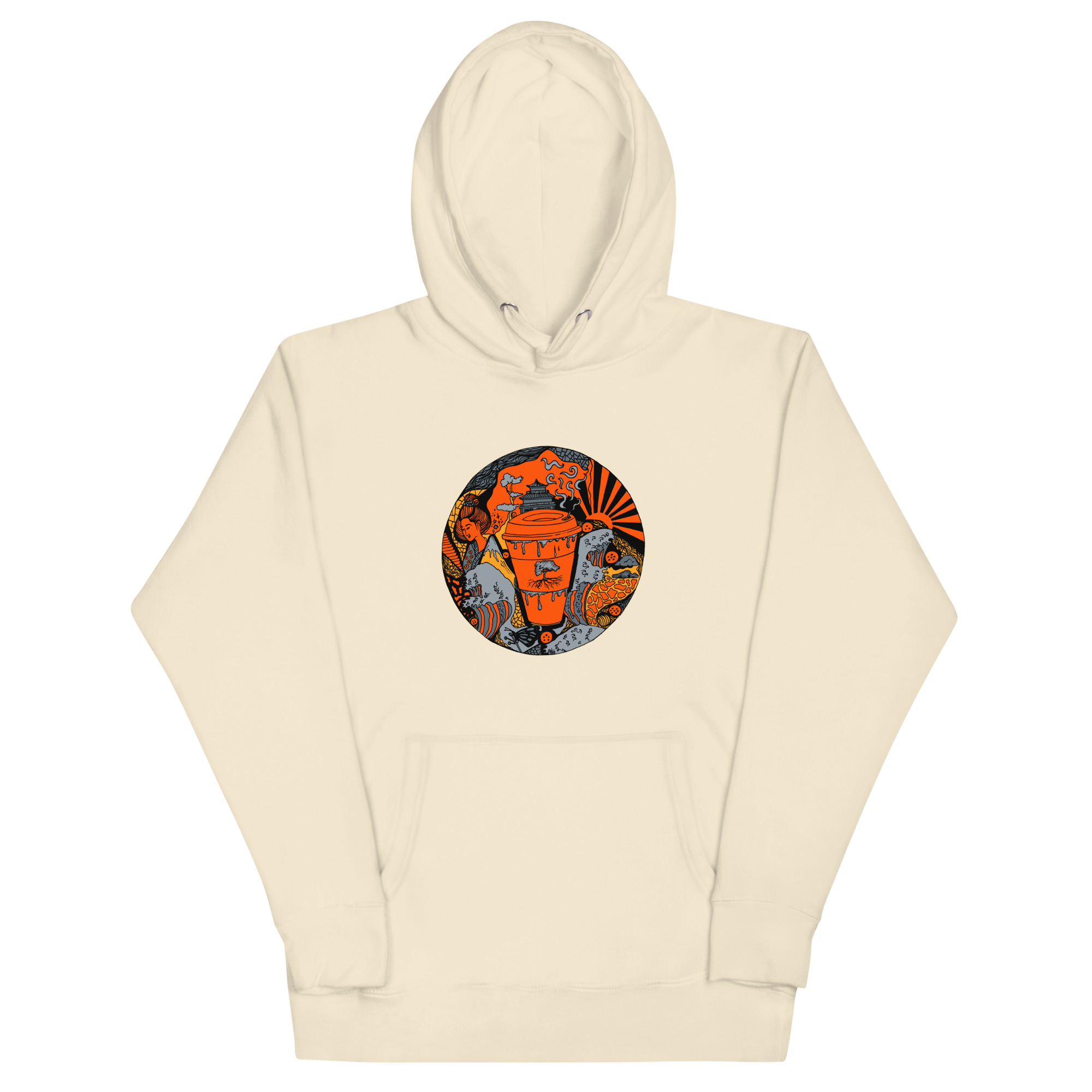 Orange and Grey Coffee in Japan - Coffee Hoodie