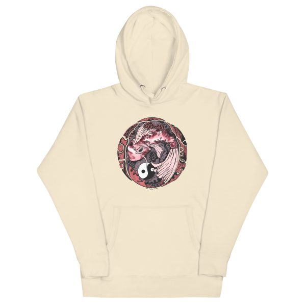 Amber and Rose Koi of Balance - Koi Fish Hoodie