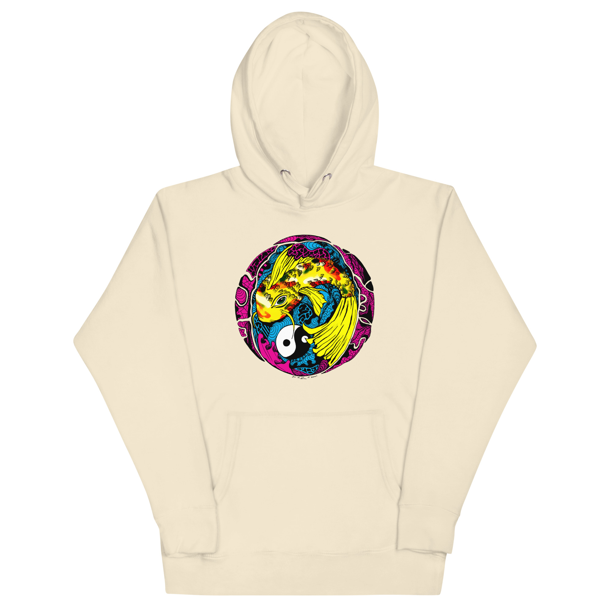 CMYK Koi of Balance - Koi Fish Hoodie