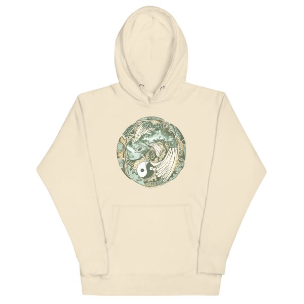 Sage Green Koi of Balance - Koi Fish Hoodie