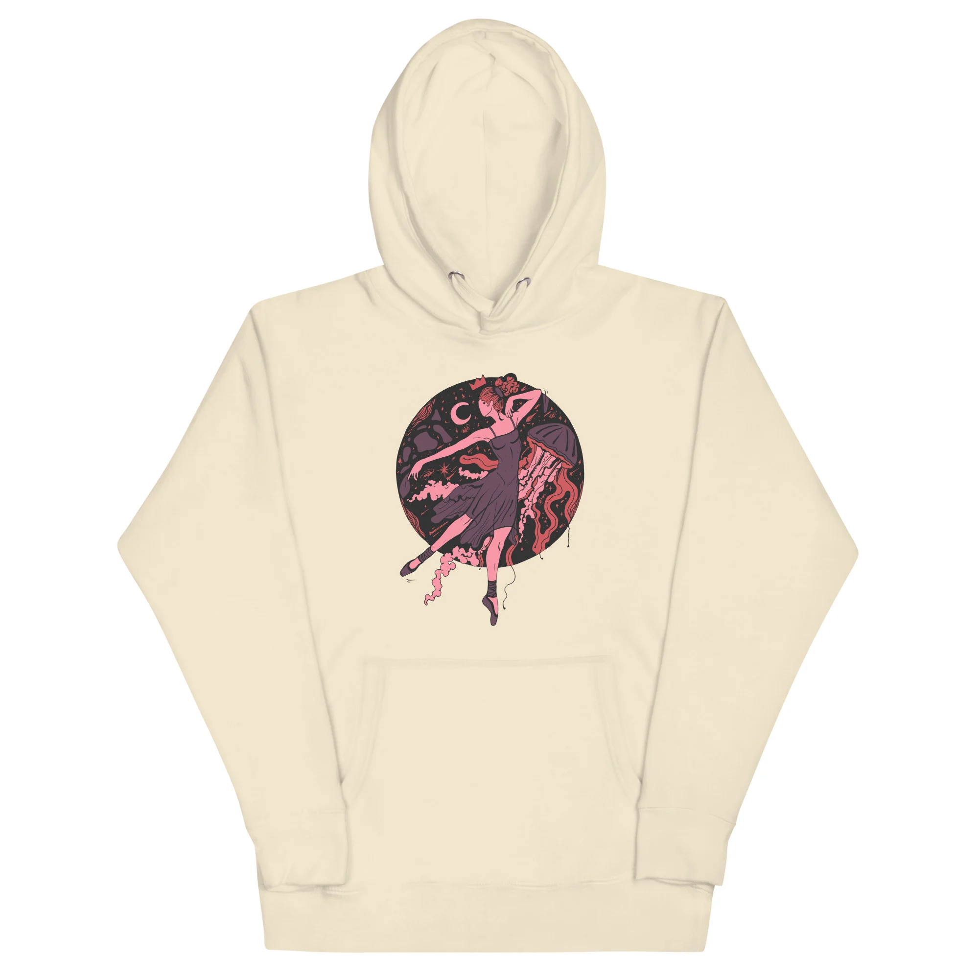 Amber and Rose The Oceanic Dancer | Ballerina Drawing Hoodie