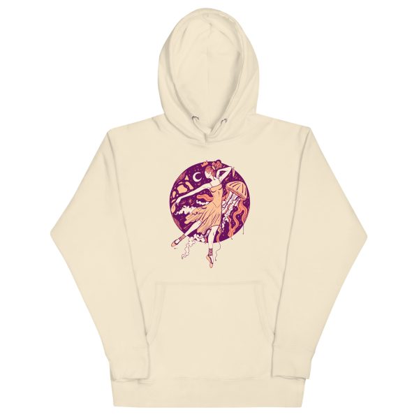 Peach The Oceanic Dancer | Ballerina Drawing Hoodie
