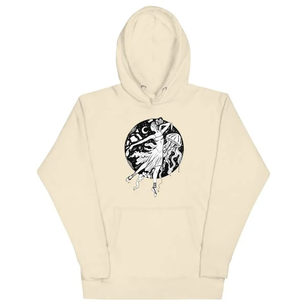 The Oceanic Dancer | Ballerina Drawing Hoodie