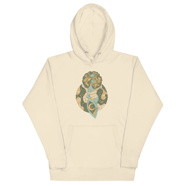 Sage Green Birth of Sahelle | Art gift for Mom Hoodie
