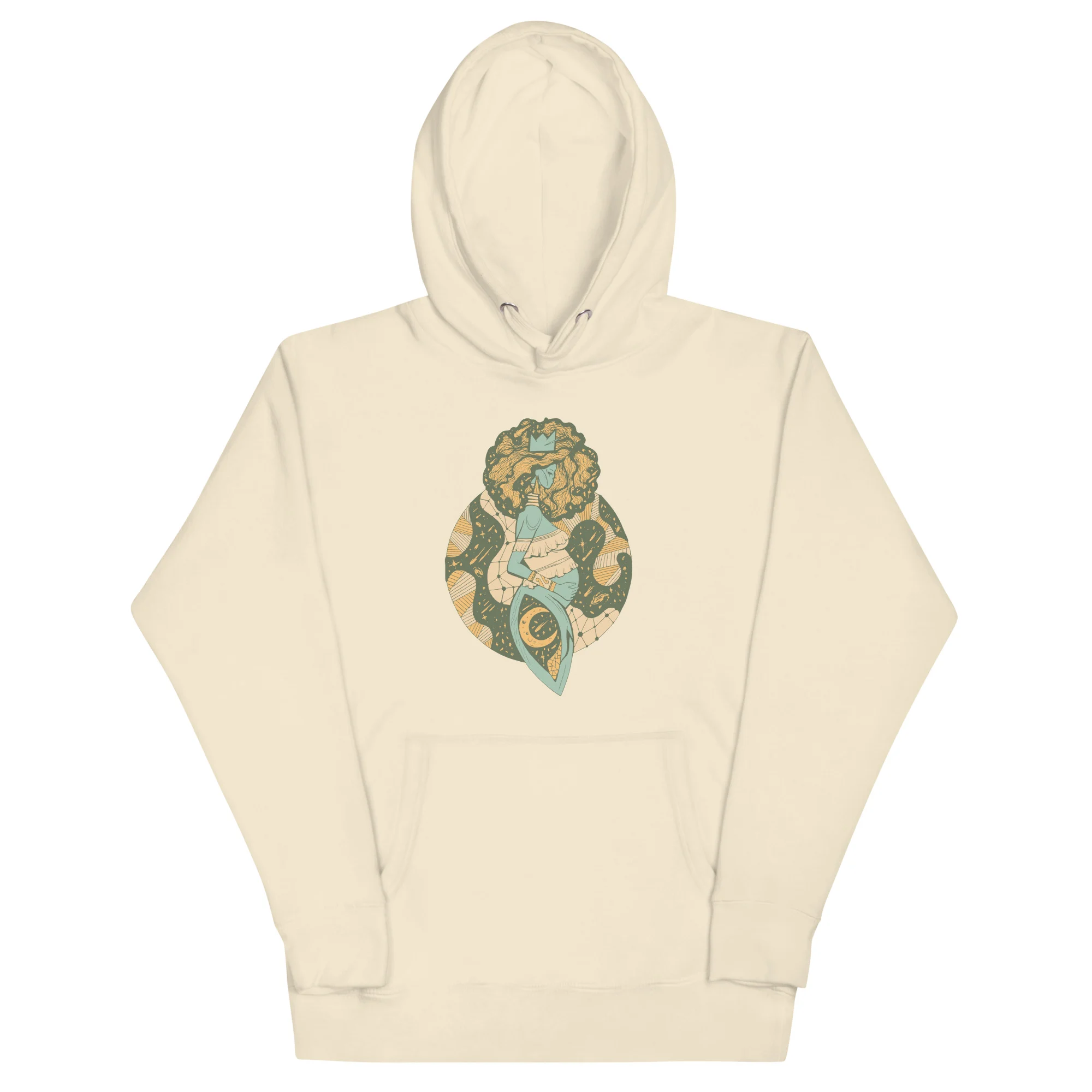 Sage Green Birth of Sahelle | Art gift for Mom Hoodie