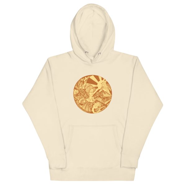 Terracotta Dreaming of Japan - Japanese Circle Hoodie