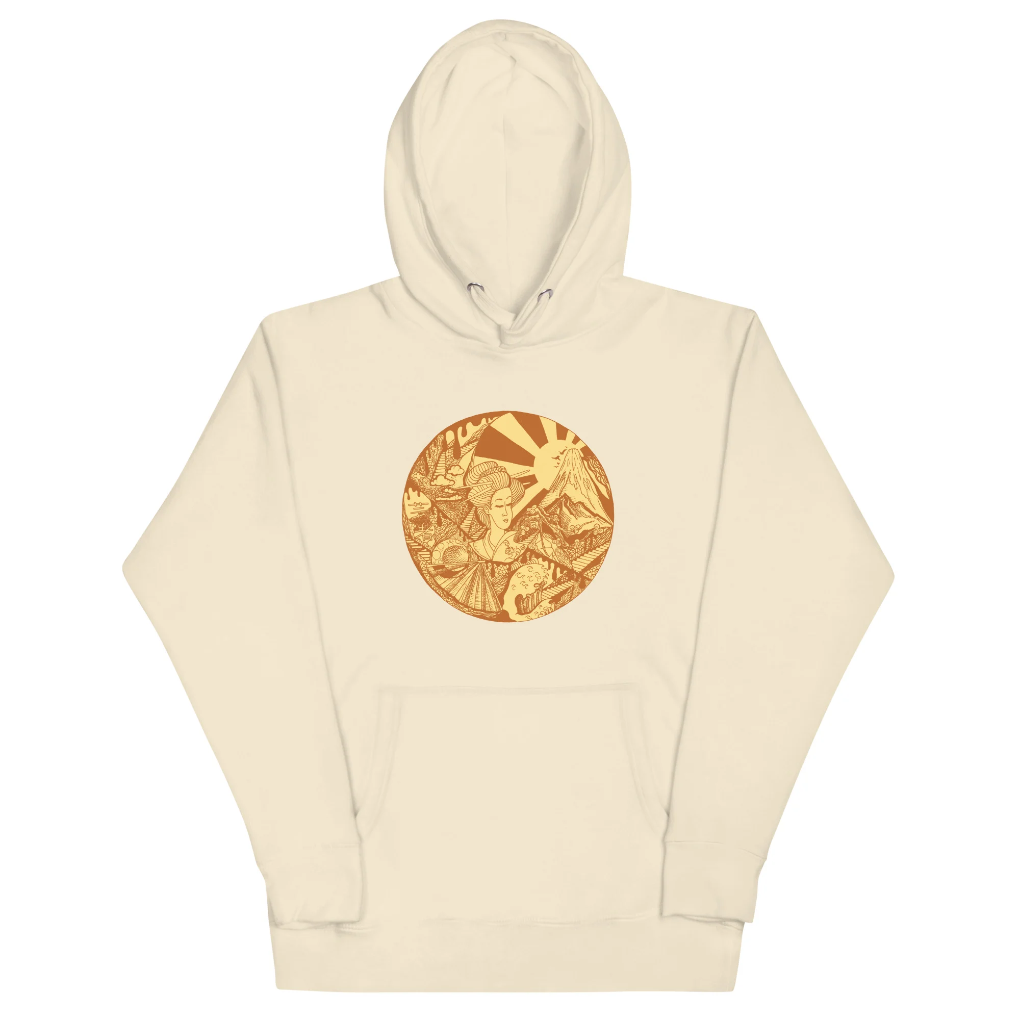 Terracotta Dreaming of Japan - Japanese Circle Hoodie