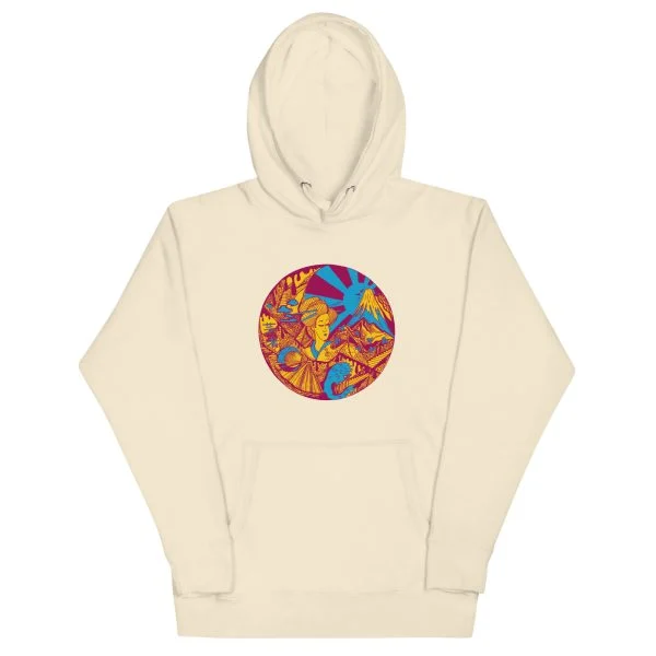 Triadic Dreaming of Japan - Japanese Circle Hoodie