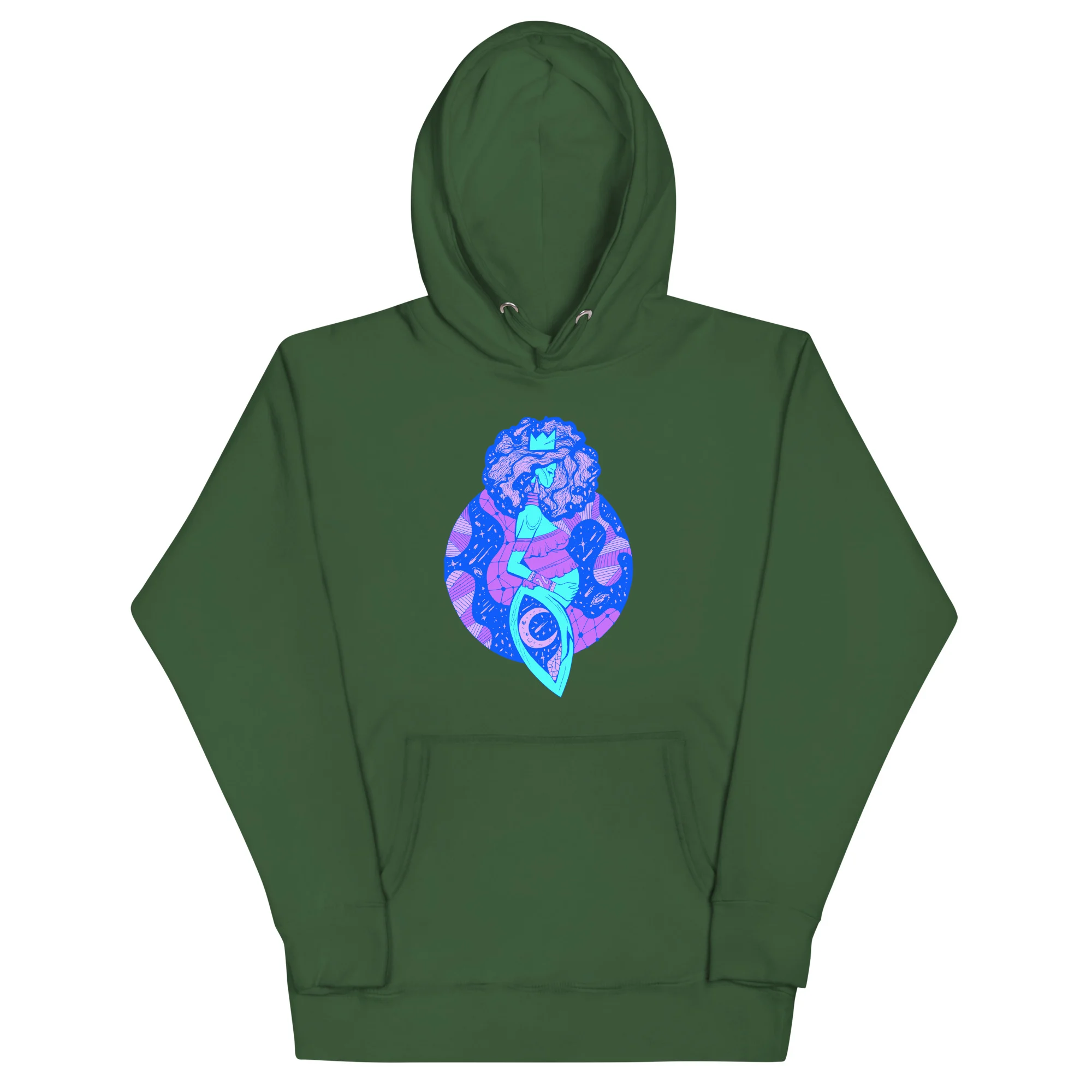 Blue Birth of Sahelle | Art gift for Mom Hoodie - Image 8