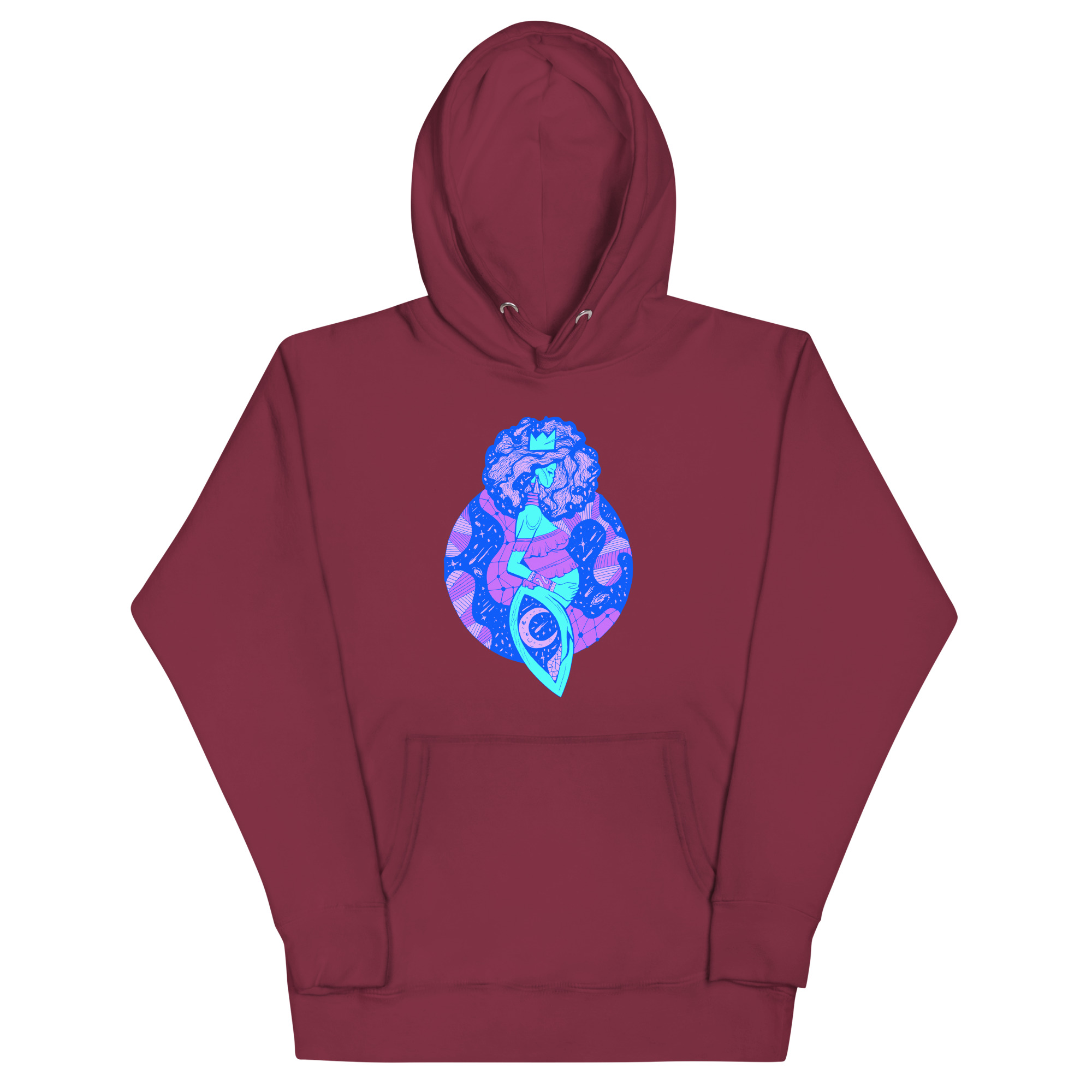 Blue Birth of Sahelle | Art gift for Mom Hoodie - Image 5