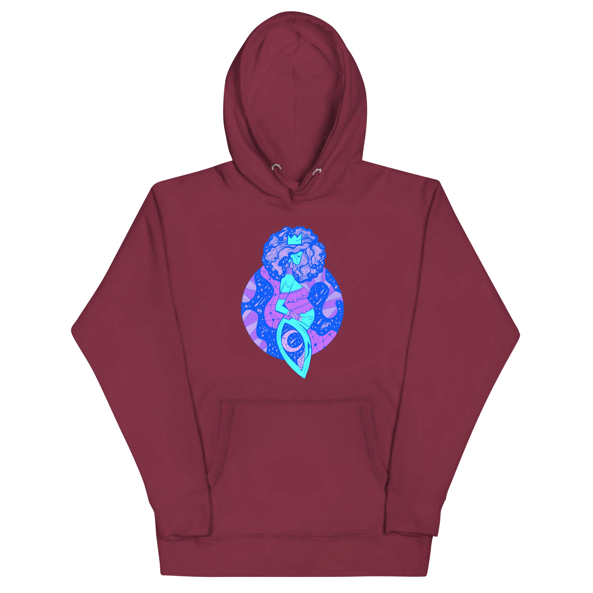 Blue Birth of Sahelle | Art gift for Mom Hoodie - Image 5