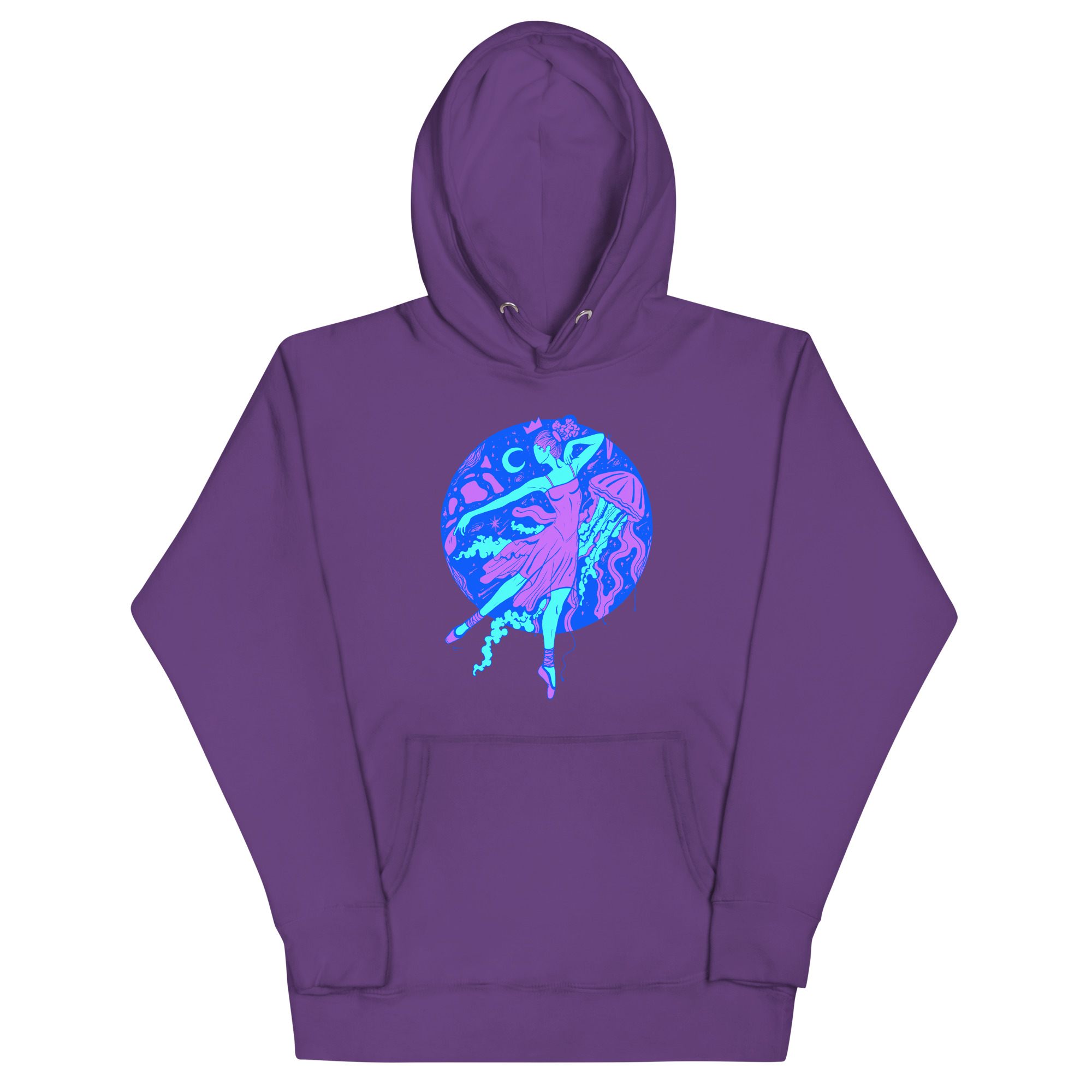 Blue The Oceanic Dancer | Ballerina Drawing Hoodie - Image 7